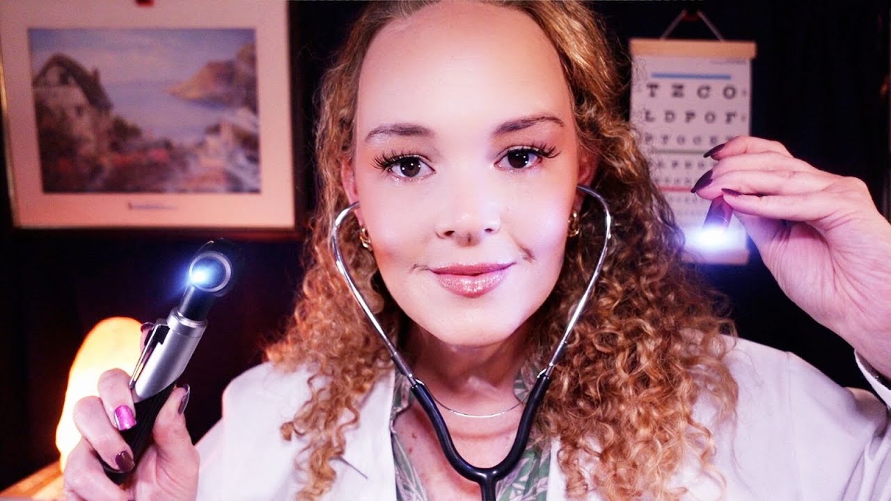 ASMR Eye Exam & Ear Exam 👩‍⚕️ Full Body Medical Roleplay for Tingles & Deep Sleep