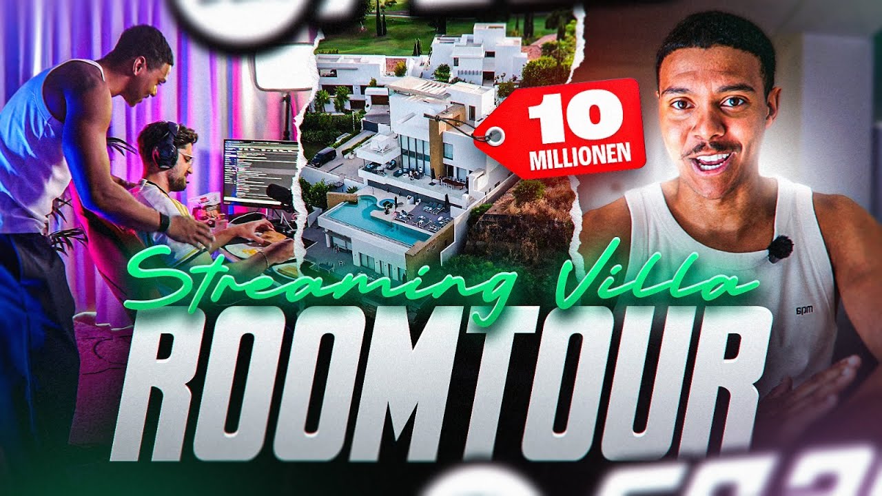 UNSERE 10 MILLIONEN EURO STREAMINGVILLA - ROOMTOUR😍🔥