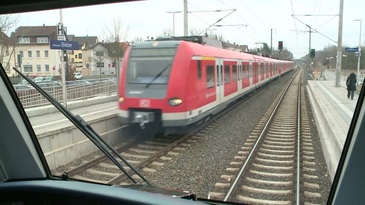 🇩🇪 Führerstandsmitfahrt Sbahn Rhein Main - S2 - Dietzenbach nach Niedernhausen