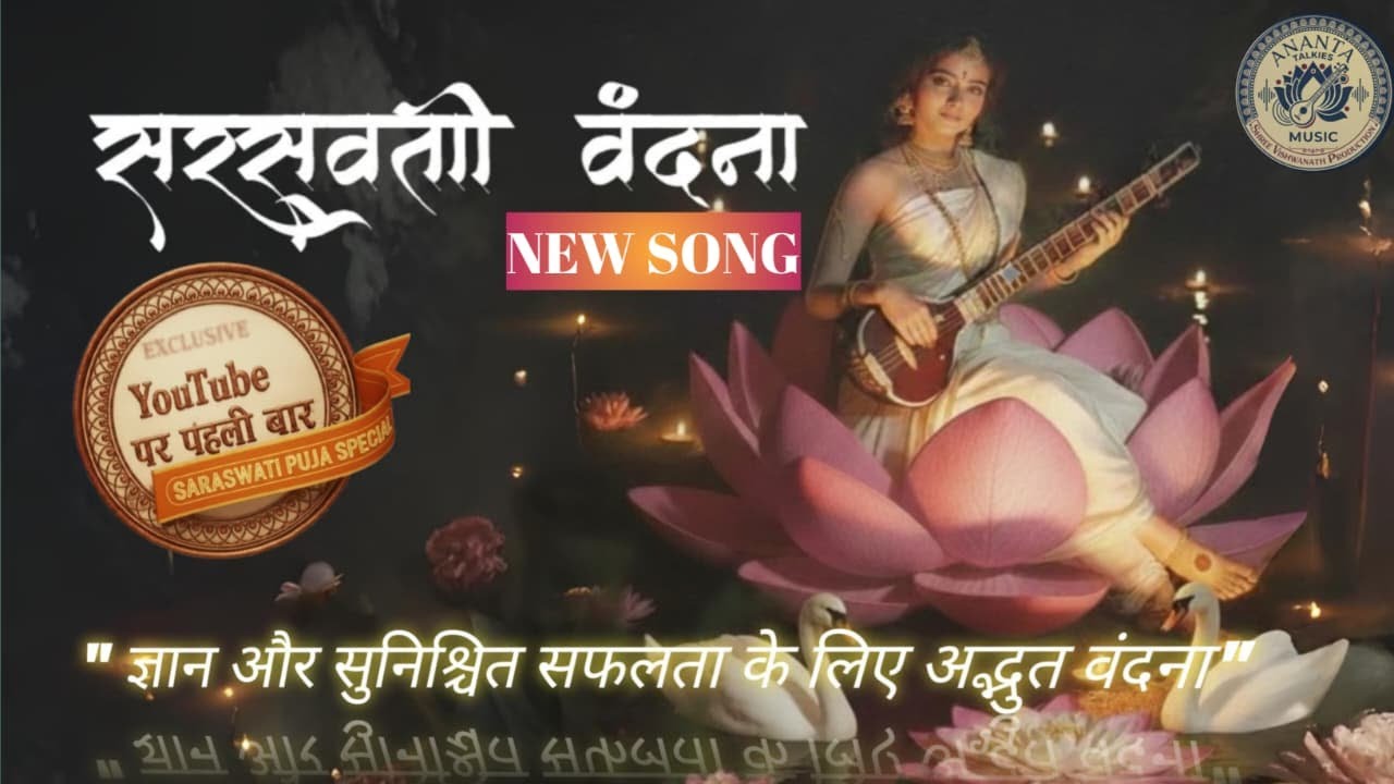 ध्यान एकाग्रता और सम्मोहन के लिए : माँ सरस्वती वंदना, निश्चित सफलता दो माँ, अनन्ता रचित Original.