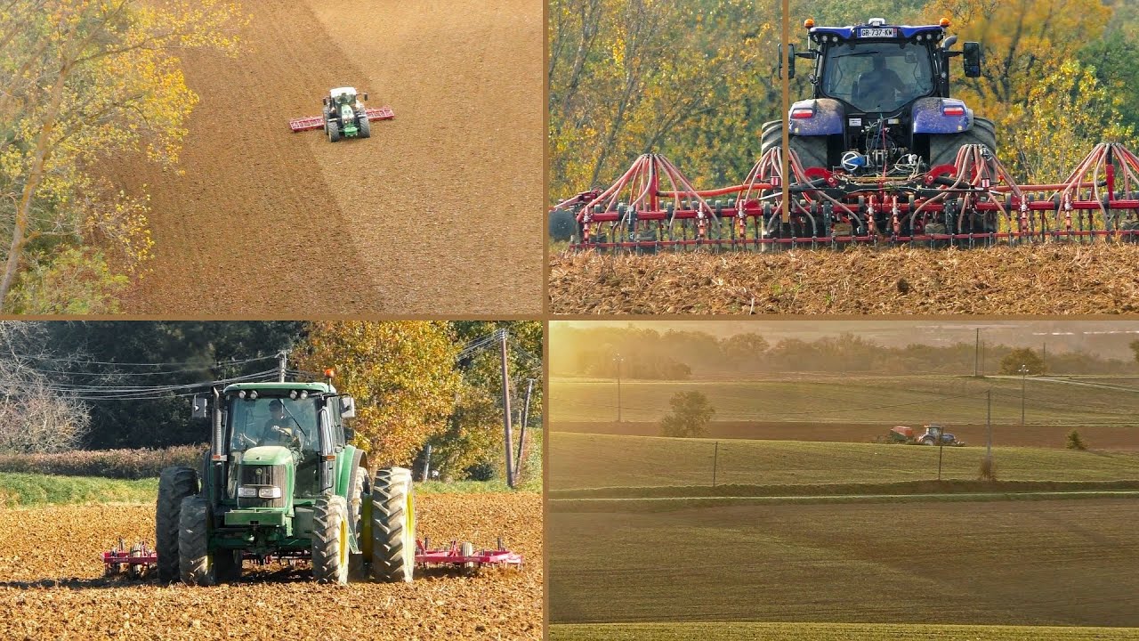 Stéphane et ses collègues, ouvriers agricoles | Semis et déchaumage sur les coteaux, novembre 2025
