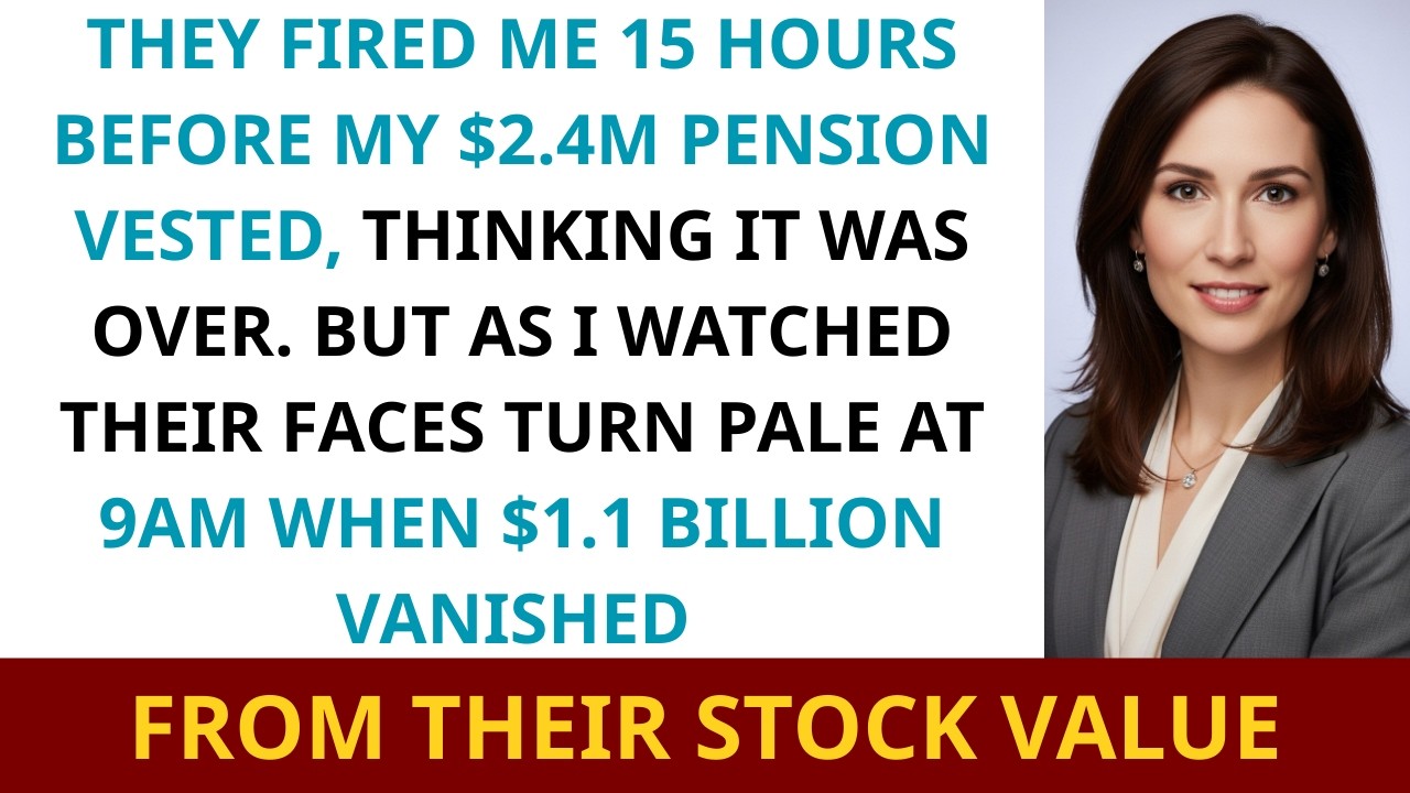 I Got Fired At 6 PM Before My $2.4M Pension—By 9AM, the Company Lost $1.1B in Stock Value