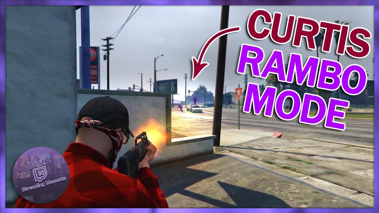 NoPixel CURTIS GOES RAMBO FOR ELLIE, SHROUD COP FOR THE DAY | GTA 5 RP Funny Moments/Highlights 148