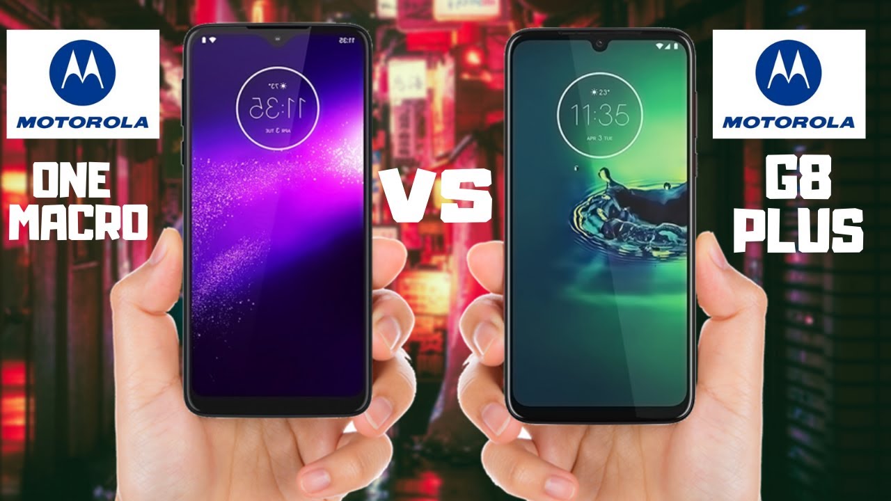 Comparativo | MOTOROLA ONE MACRO vs MOTO G8 PLUS