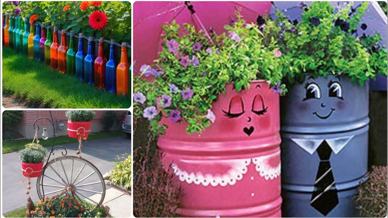 110+ Innovative garden ideas with old object #gardern #recycledart #diy 