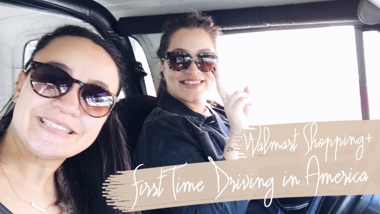 AMERICA VLOG   |   FIRST TIME DRIVING IN AMERICA & WALMART SHOPPING   |   LeChelle Taylor Aldridge