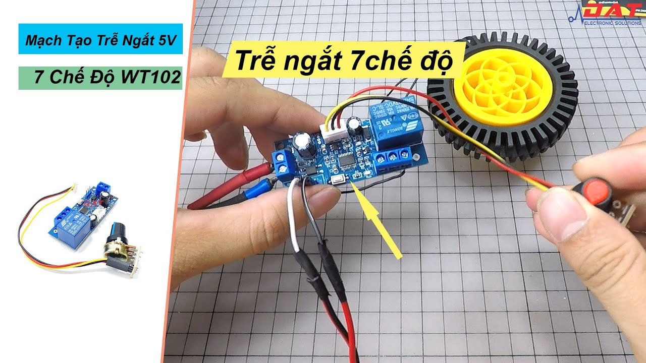 Mạch Tạo Trễ Ngắt 5V 7 Chế Độ WT102 | Điện tử DAT