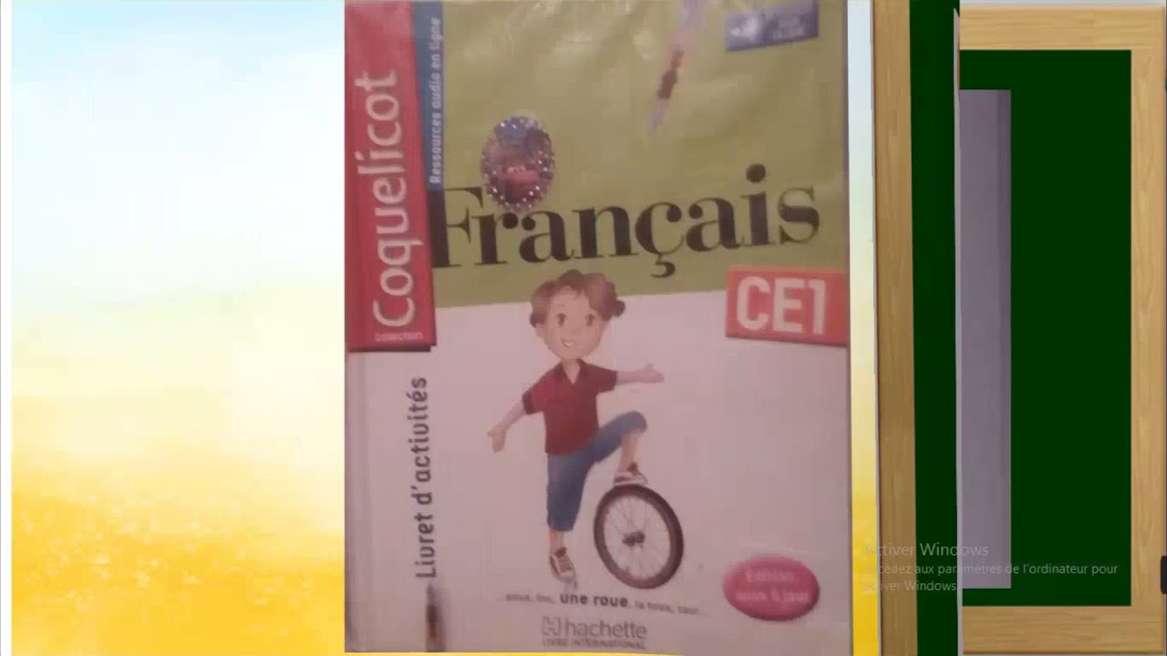 conjugaison l'imparfait application CE1 2aep coquelicot اللغة الفرنسية المستوى الثاني