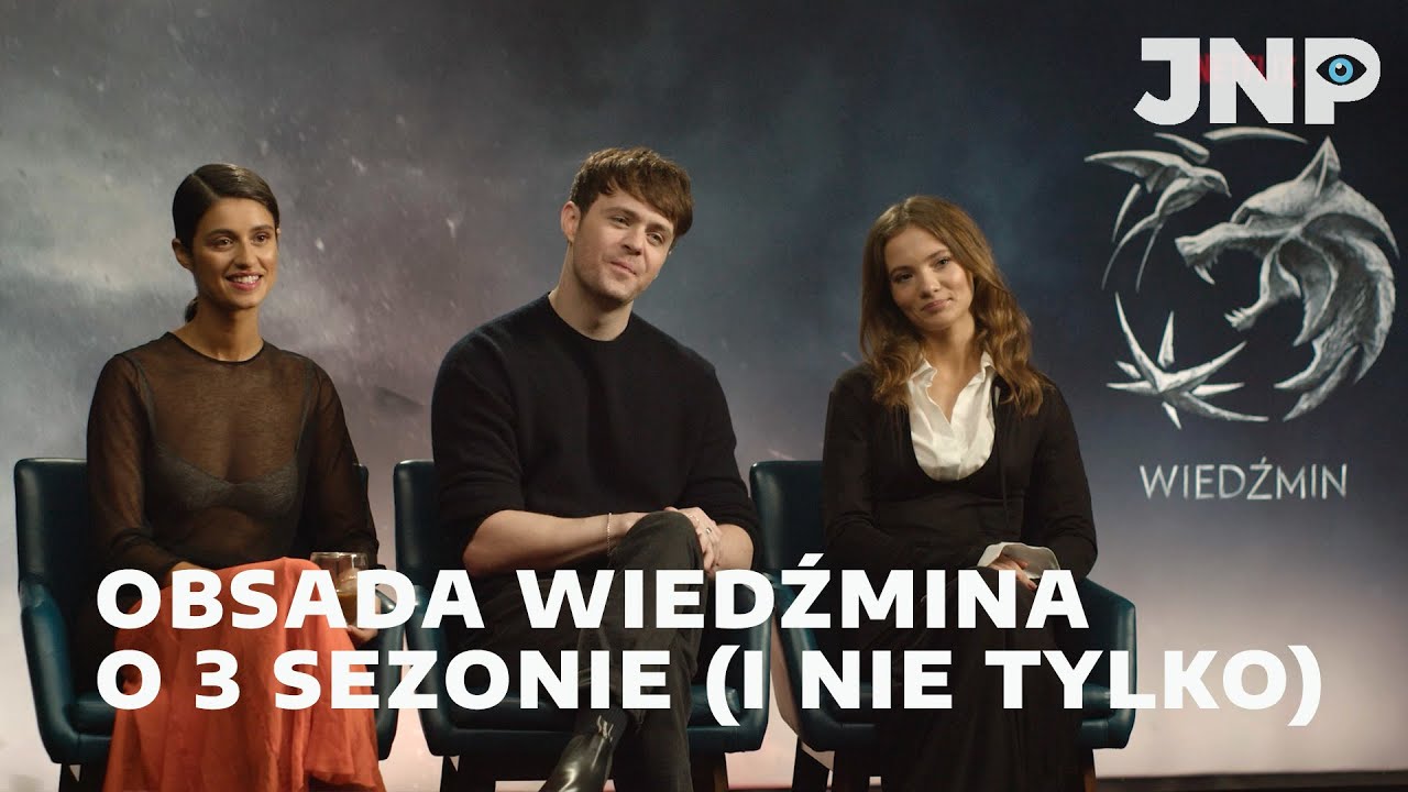 THE WITCHER: Ciri (Freya Allan), Yennefer (Anya Chalotra) and Jaskier (Joey Batey) on season 3