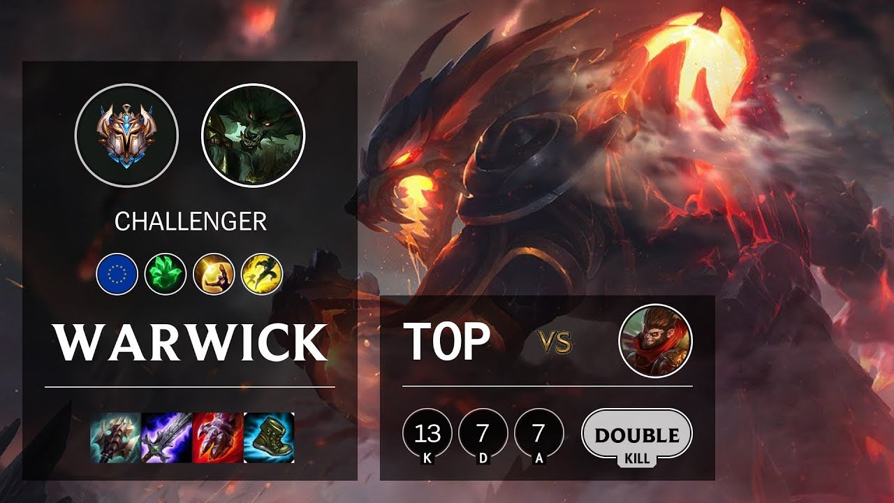 Warwick Top vs Wukong - EUW Challenger Patch 10.11