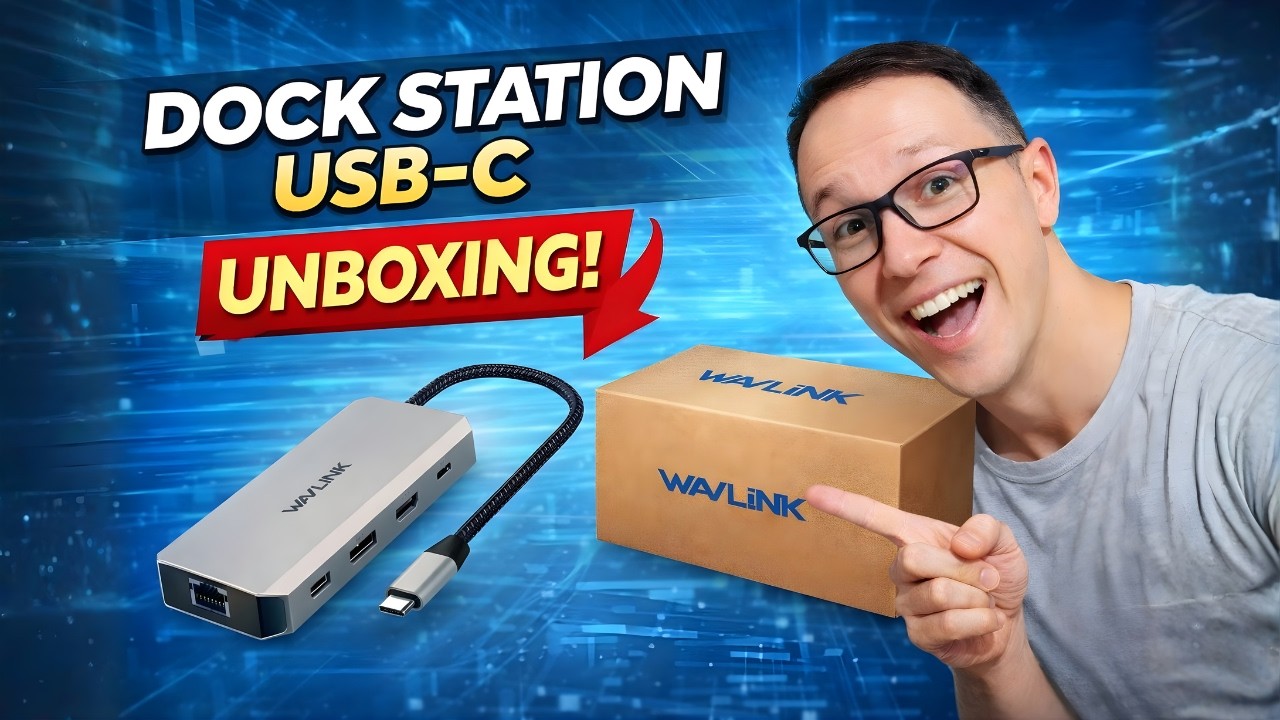 Dock Station USB-C 12 em 1 Vale a Pena Unboxing Completo + Primeiras Impressões  Wavlink WL-UMD303