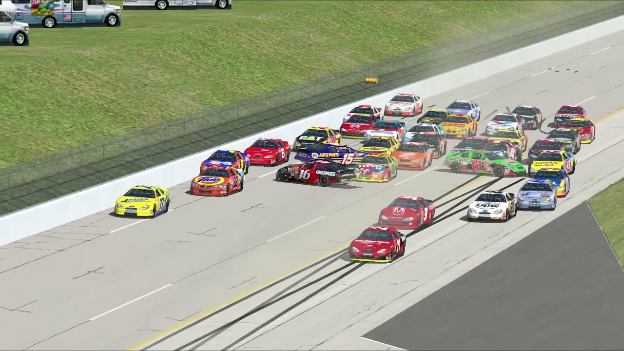Nascar Racing 2003 Crashes, Blowovers and Flips #1
