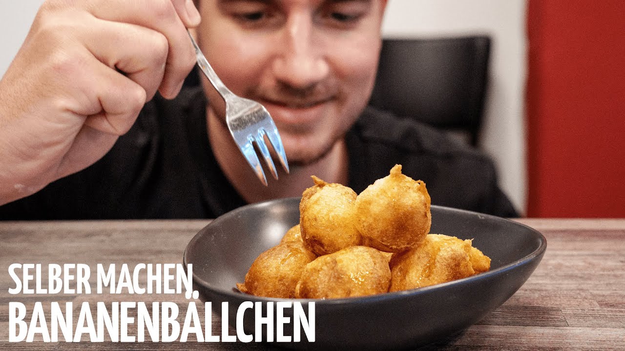 Frittierte Bananenbällchen Zuhause selber machen
