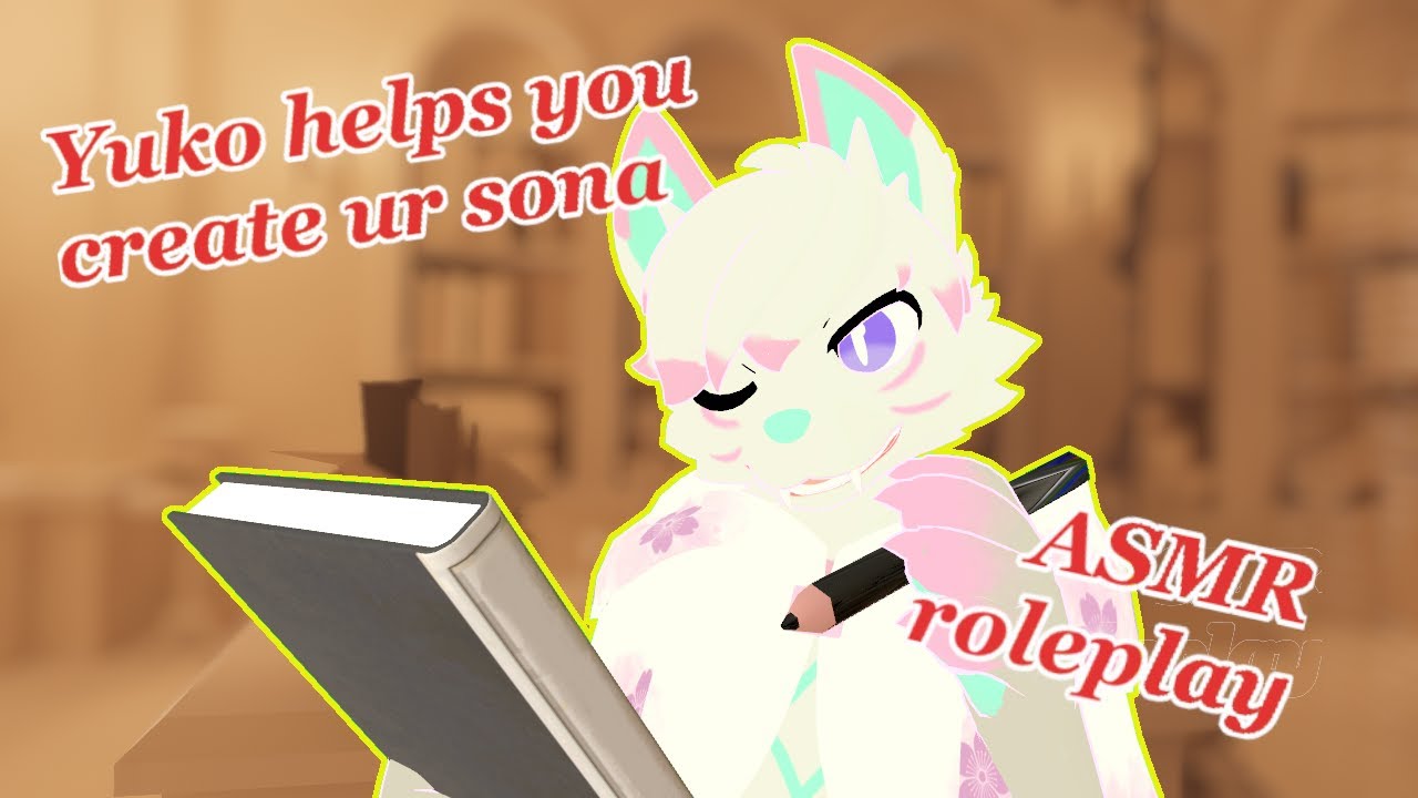 [FURRY ASMR] Dog helps you with creating your furry sona! (soft spoken, writing sounds, paper)