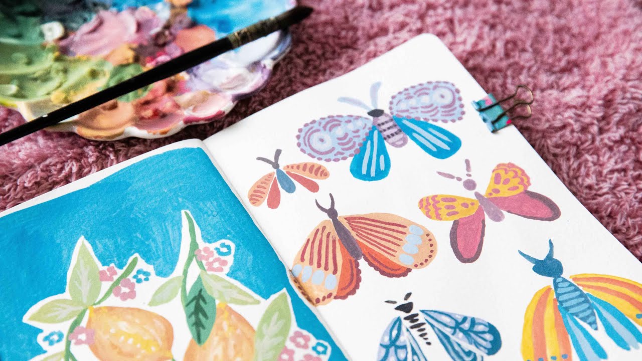 Simple Gouache Painting Ideas for Beginners