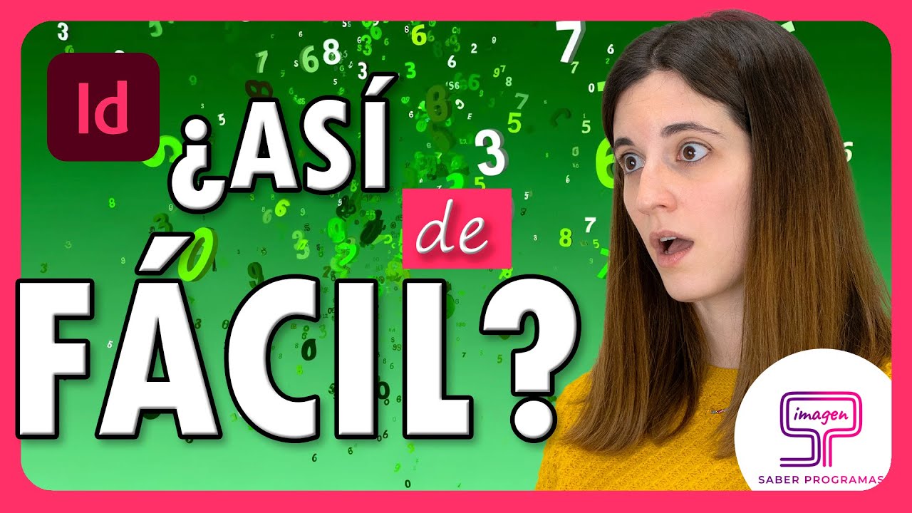 🔢Cómo NUMERAR páginas en INDESIGN 🚀 [Método AUTOMÁTICO]