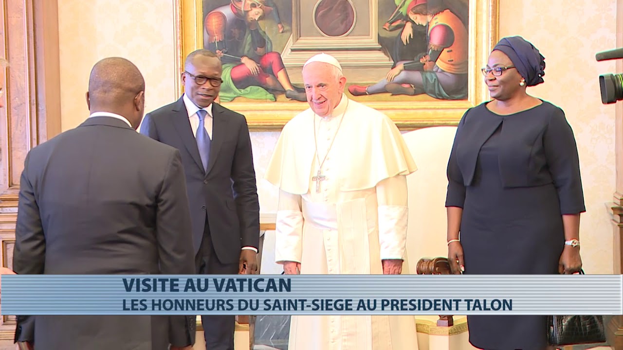 Patrice Talon reçu par le Pape François