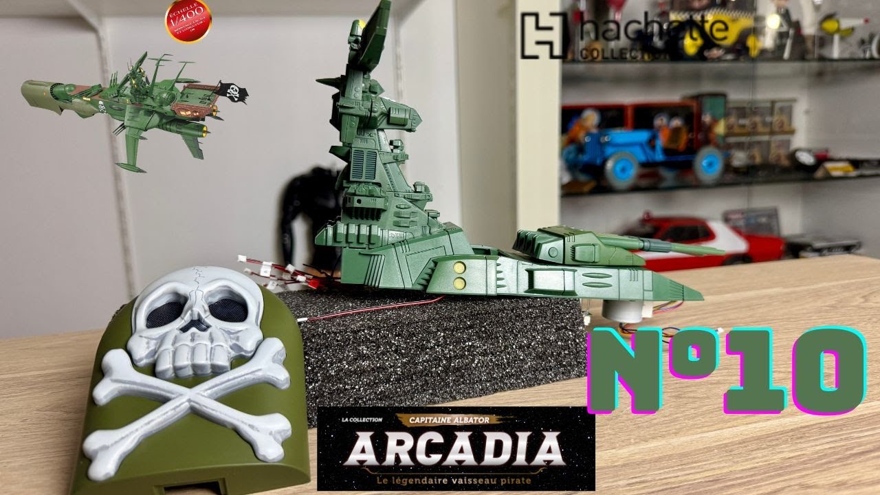 “Arcadia N°10 Hachette Collections : Le légendaire vaisseau d’Albator ! 🚀⚓”