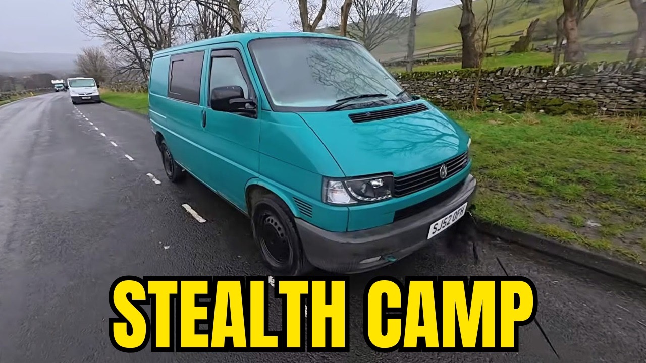 Peak District Road Trip & Roadside Stealth Camp | VW T4 Van Life UK