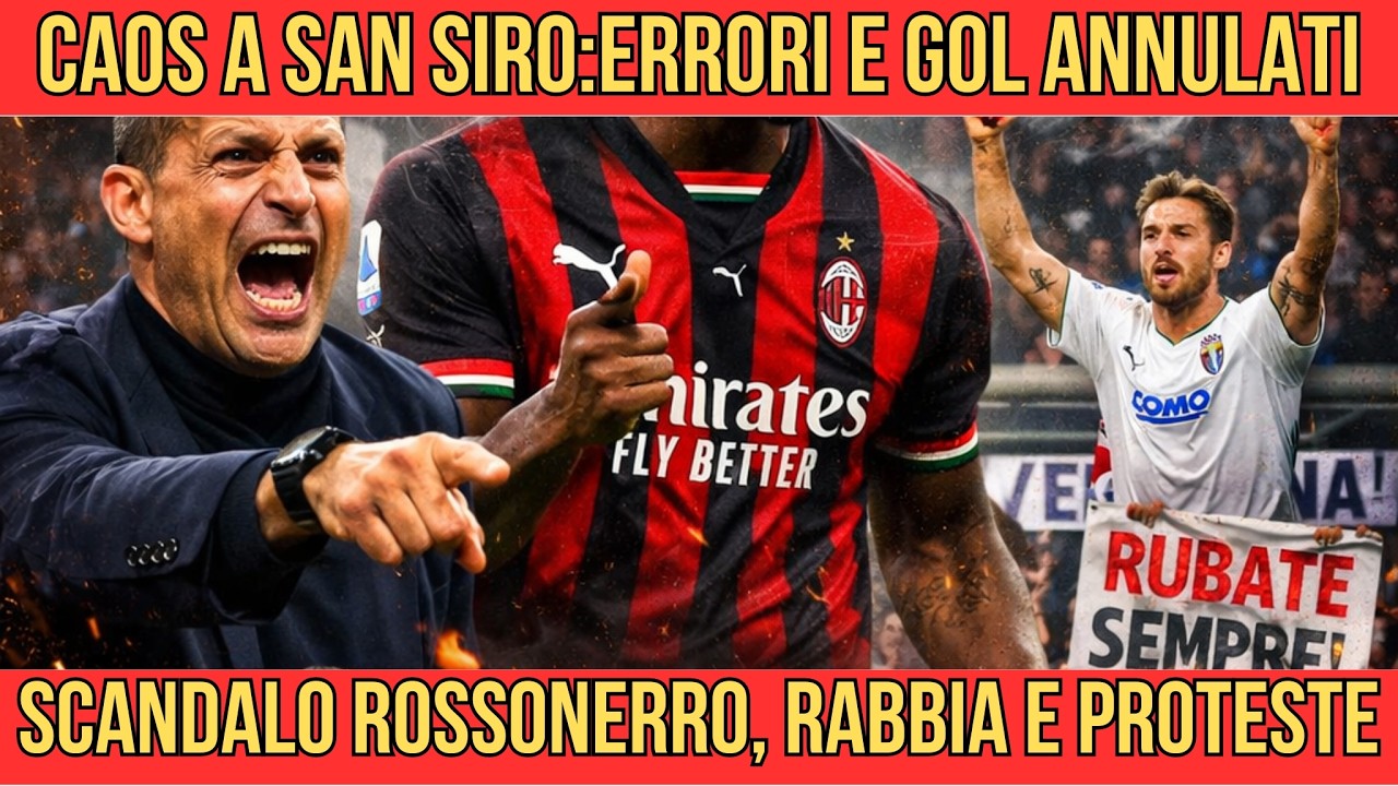 Milan - Como 1 - 1 Furia Allegri Polemiche Var e un Pareggio che fa Esplodere San Siro
