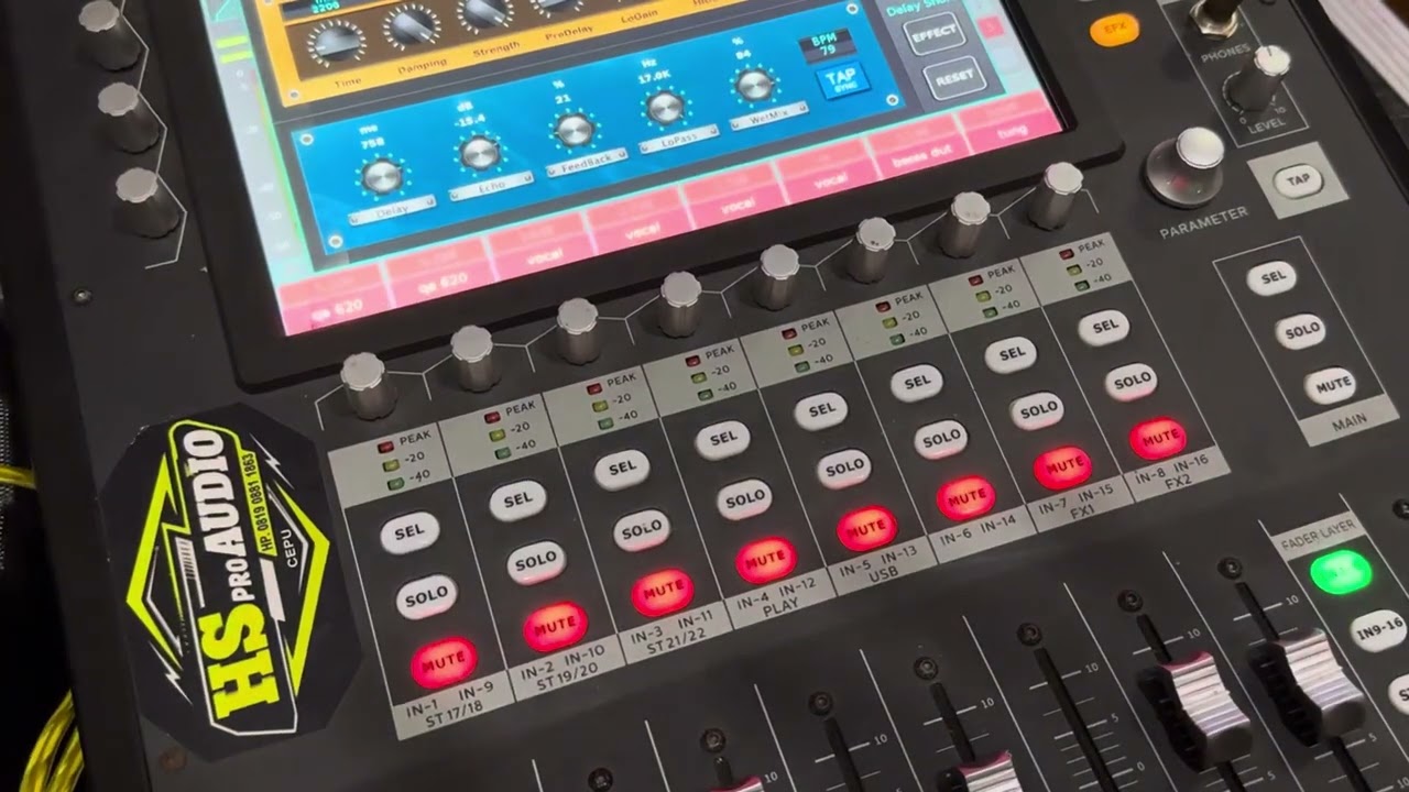 Cara seting compresor vocal  pada mixer ad live 20 pro