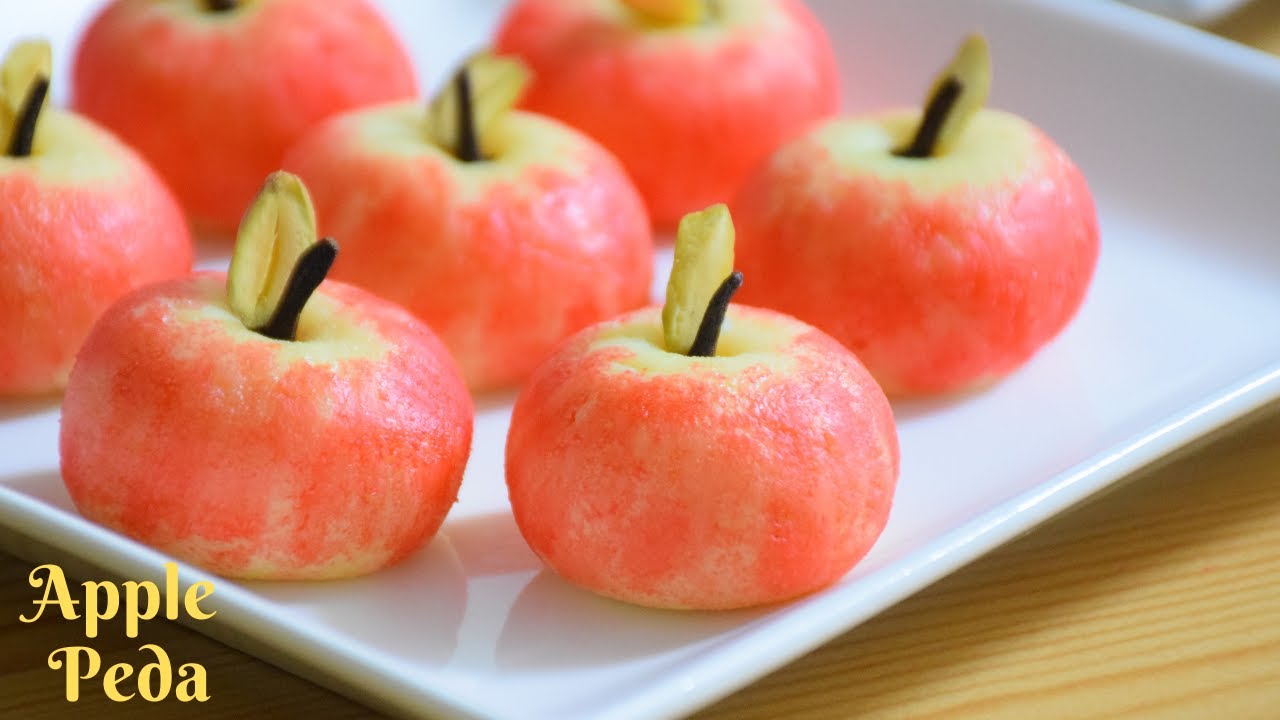 APPLE PEDA | INSTANT MILK PEDA | DIWALI SWEET | MILK PEDA RECIPE