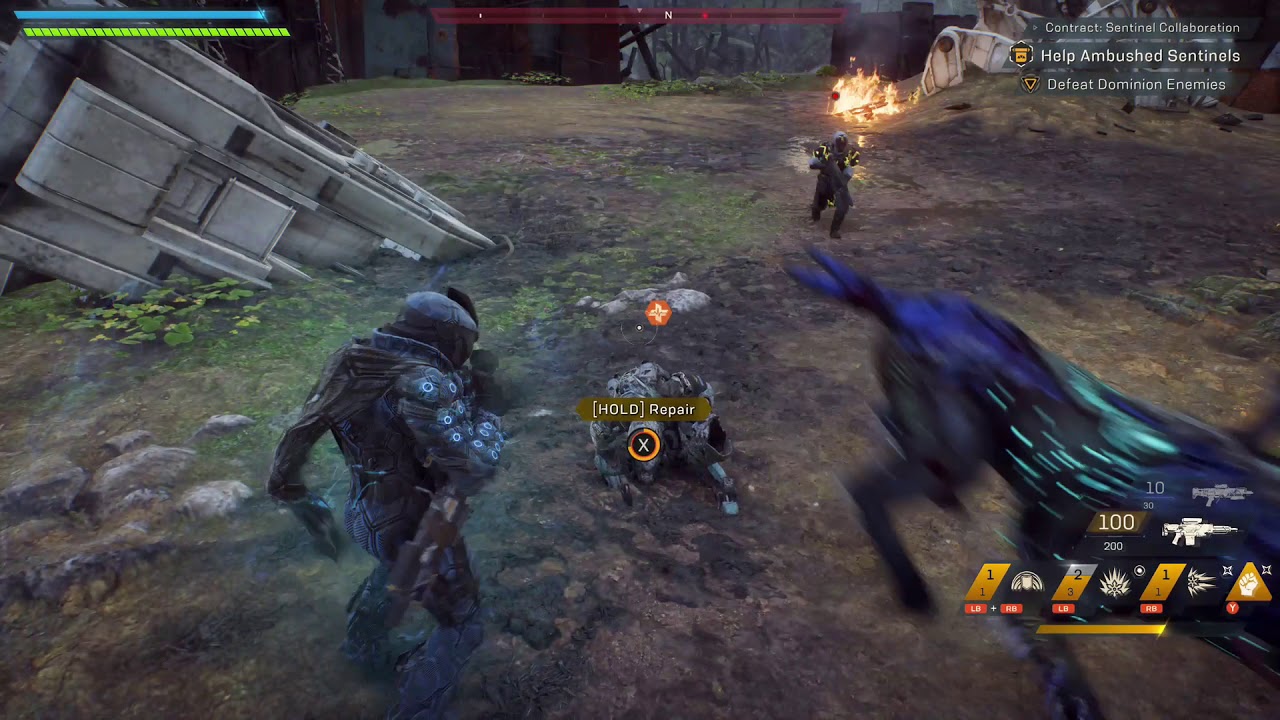How To Attack While Repair / Reviving In Anthem