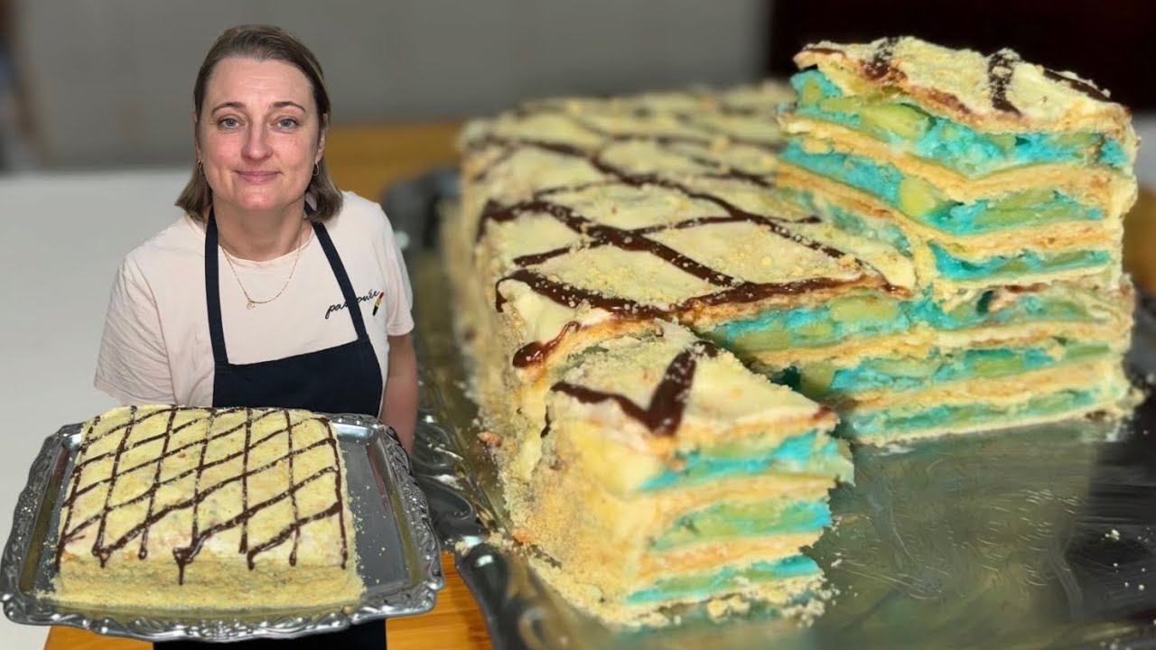 Bolo Napoleão de Maçã! Receita típica da Ucrânia 🇺🇦 