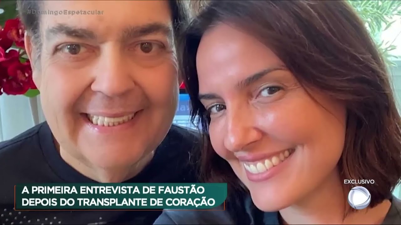 Faustão fala pela primeira vez após transplante de coração