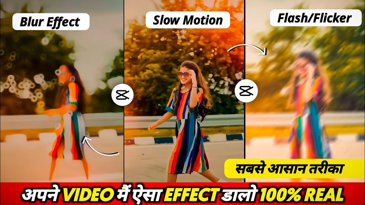 Trending Instagram Reels Video Editing In Capcut | Slow Motion, Blur Effect, Flash Effect