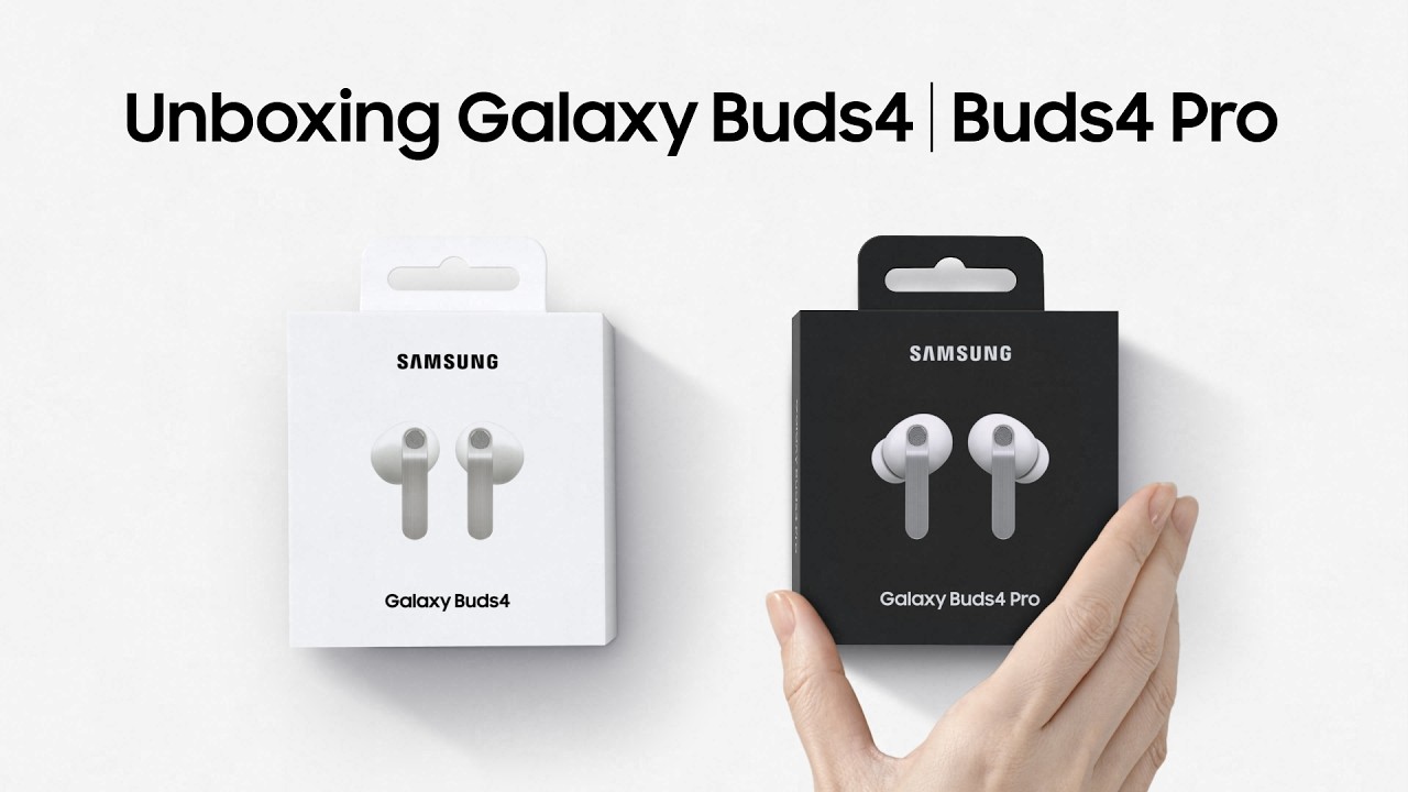 Unboxing de los Galaxy Buds 4 y Buds 4 Pro | Samsung