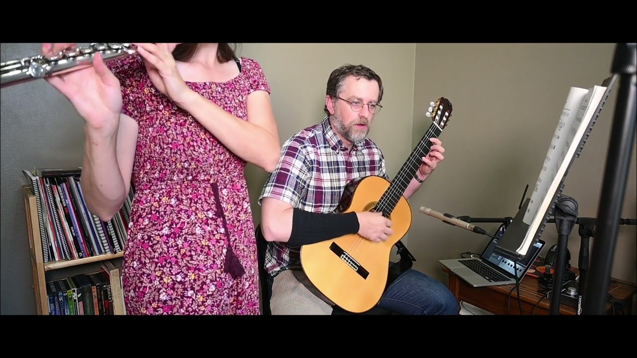 Kemp's Jig, John Dowland, arranged for flute and classical guitar by Peter Draper