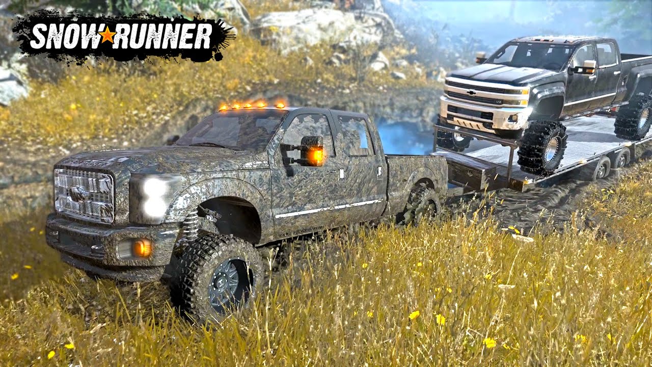 SNOWRUNNER- MUDDING & HAULING! (NEW F-350 PLATINUM & DURAMAX MODS)!