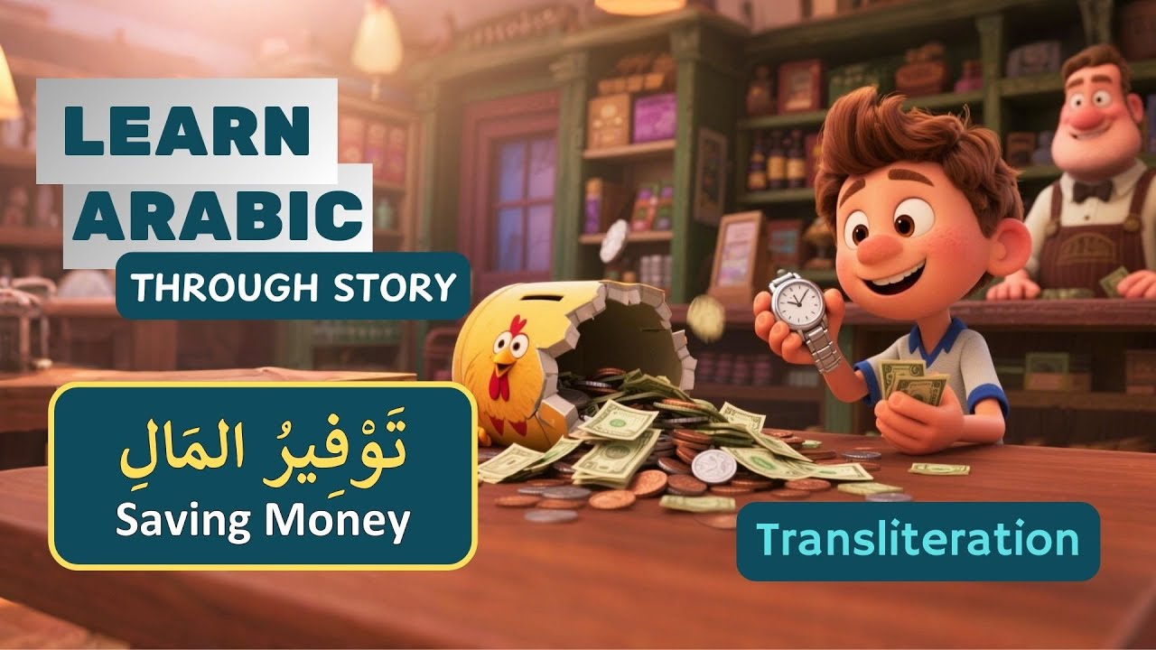 Saving Money تَوْفِيرُ المَالِ | Learn Arabic Through Stories | Listening & Speaking Skills