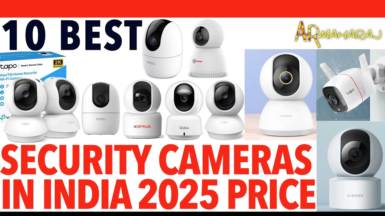 🔒📹 Top 10 Best Home Security Cameras iN India 2025 | ✨ Indoor CCTV Cameras Price | Tapo, IMOU, QUBO