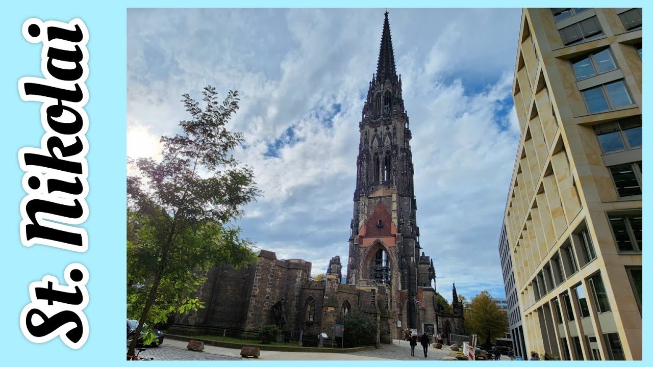Hamburg. Mahnmal St. Nikolai. Aussichtsplattform. St. Nikolai Memorial. Меморіал Святого Миколая.