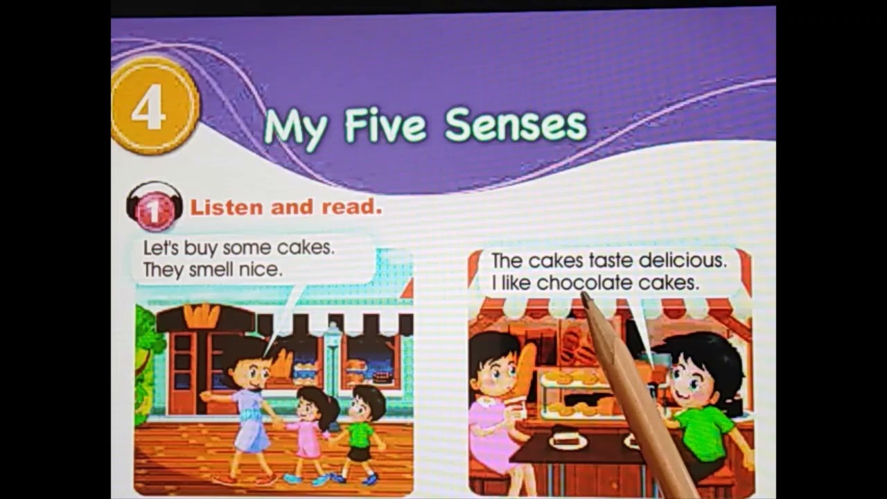 4 My Five Senses ترجمة إنكليزي ثالث ابتدائي