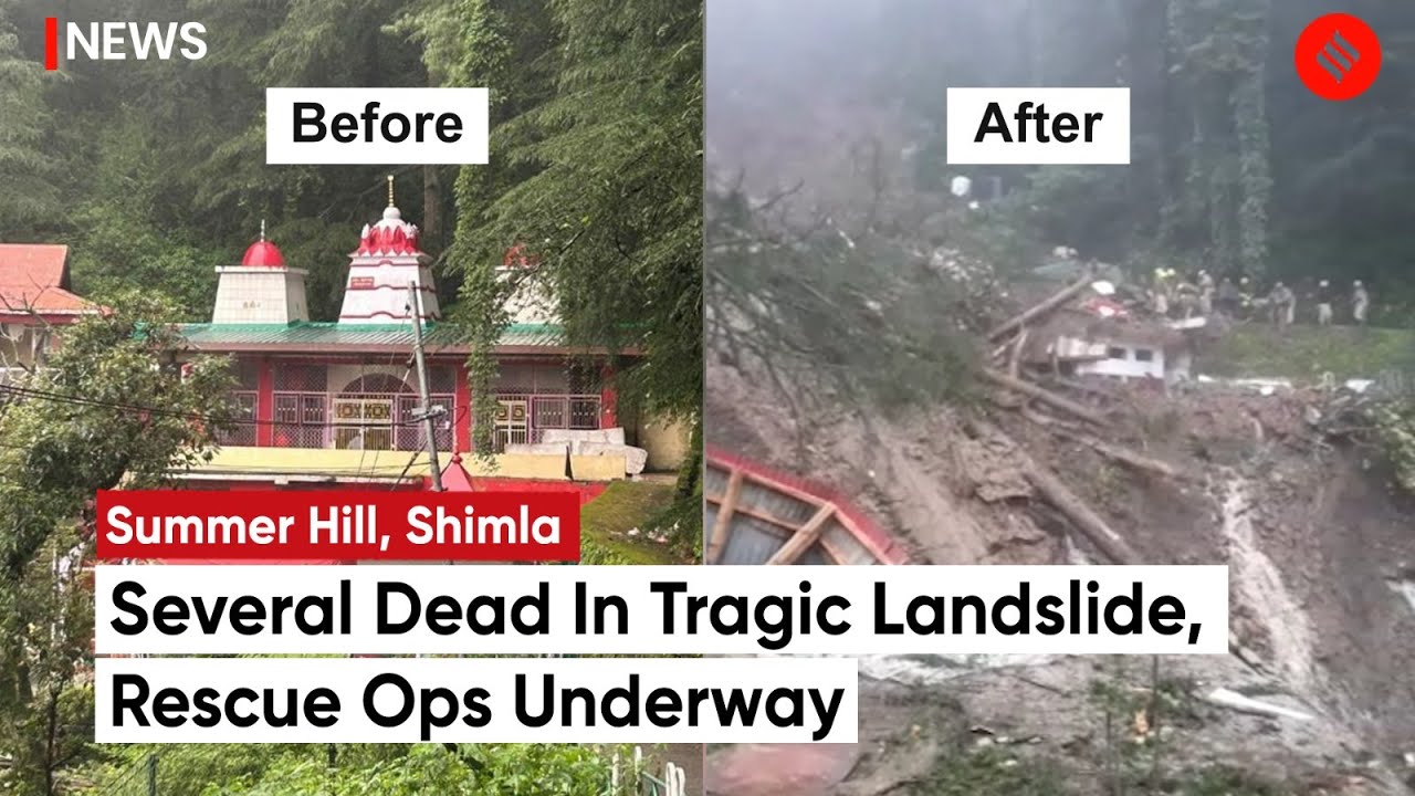 Shimla Landslide: Tragedy Strikes Summer Hill, Claims Lives, Rescue Operation Underway
