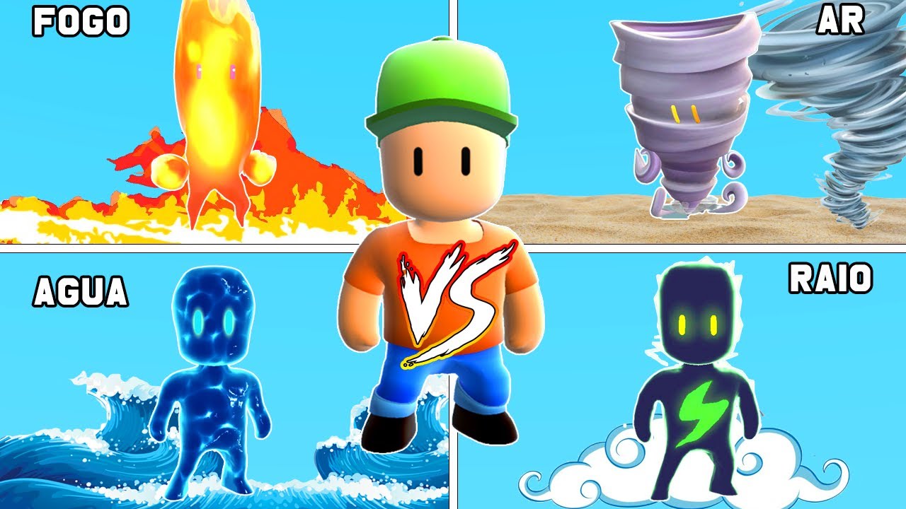 NOOB VS ELEMENTAIS DO STUMBLE GUYS (PROIBIDO QUEBRAR BLOCOS NO BLOCK DASH LENDARIO)