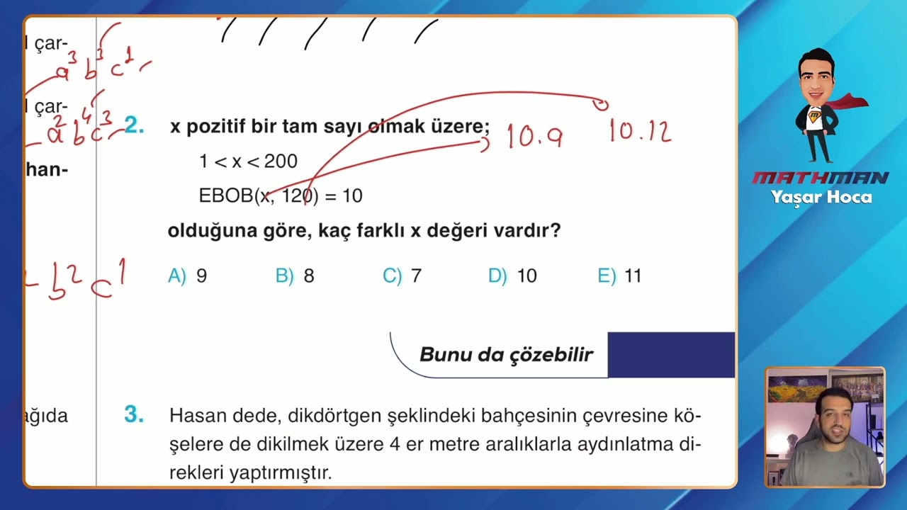 Set 117 TYT Etkili Matematik Soru Bankası Video Çözümü @yasarhocamathman