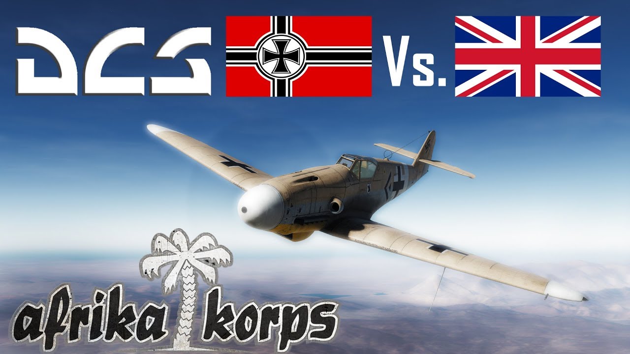 DCS: Bf-109 Afrika Korps Vs Spitfire Dogfight