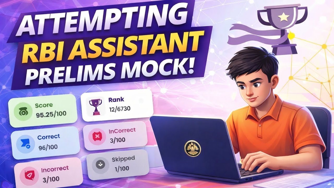 RBI ASSISTANT NOTIFICATION OUT || PRELIMS MOCK ATTEMPT MY APPROACH #RBI#BANKING