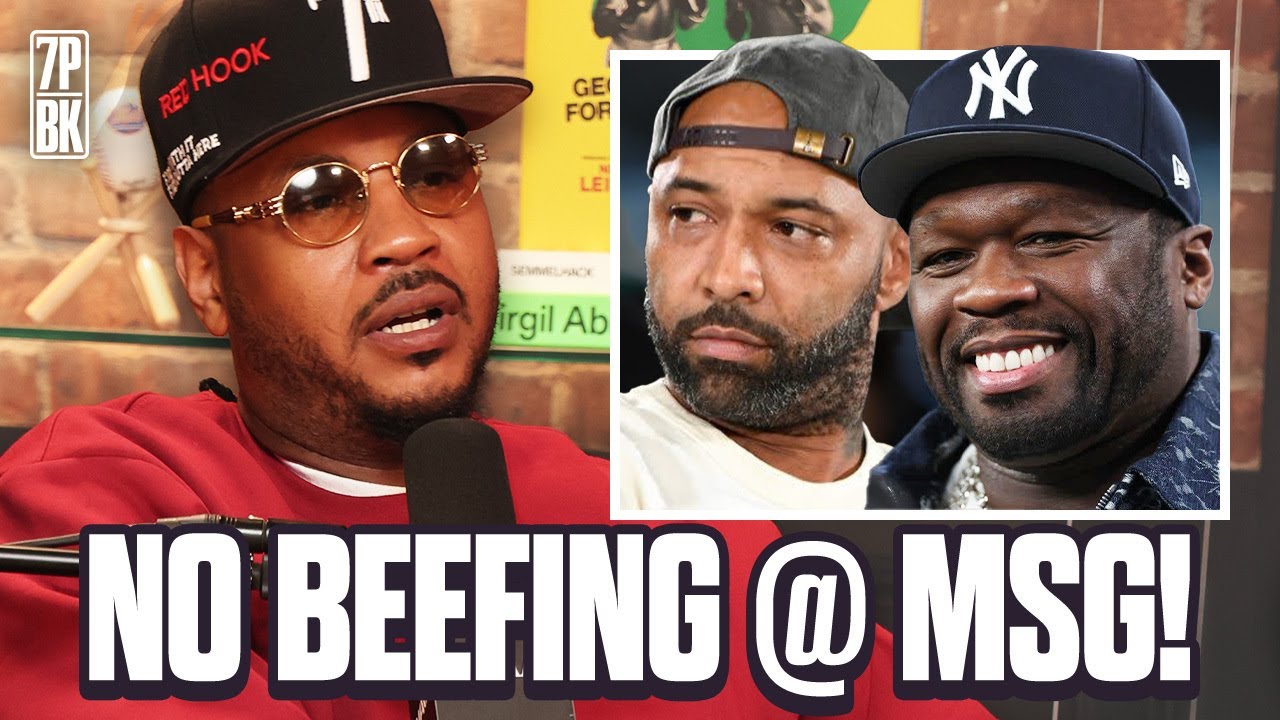 Carmelo Anthony Reacts to 50 Cent & Joe Budden&rsquo;s Moment at MSG