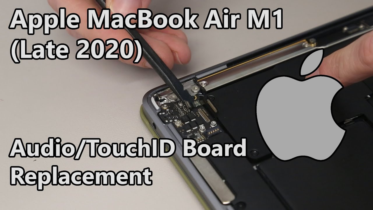 Руководство по замене аудиоплаты/платы TouchID на MacBook Air M1 (конец 2020 г.)