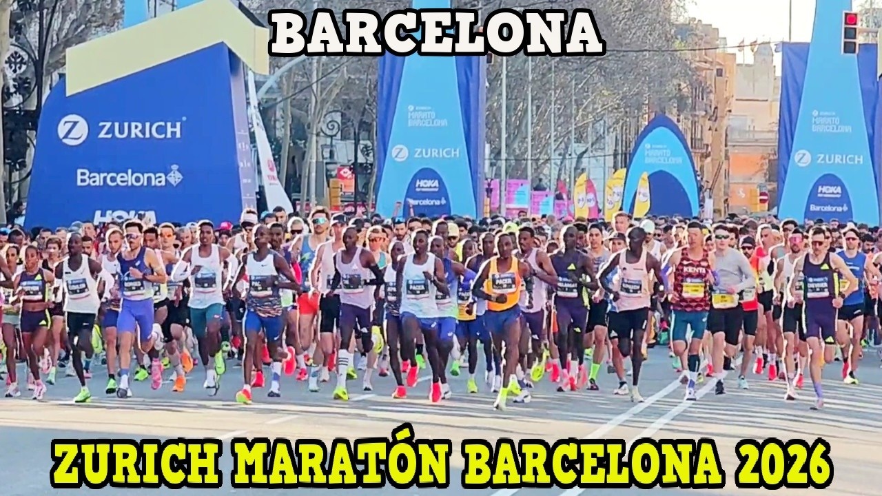 ZURICH MARATÓN DE BARCELONA 2026 - Abel Chelangat y Fotyen Tesfay Ganadores de la Maratón Barcelona