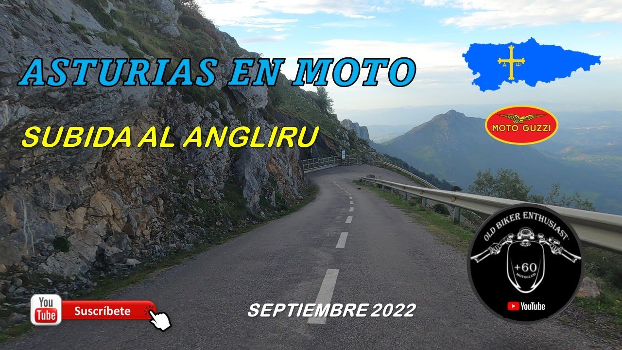 SUBIDA ANGLIRU (ASTURIAS EN MOTO)