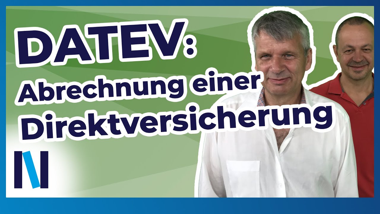DATEV: So einfach rechnest Du eine Direktversicherung (Betriebliche Altersvorsorge) ab!
