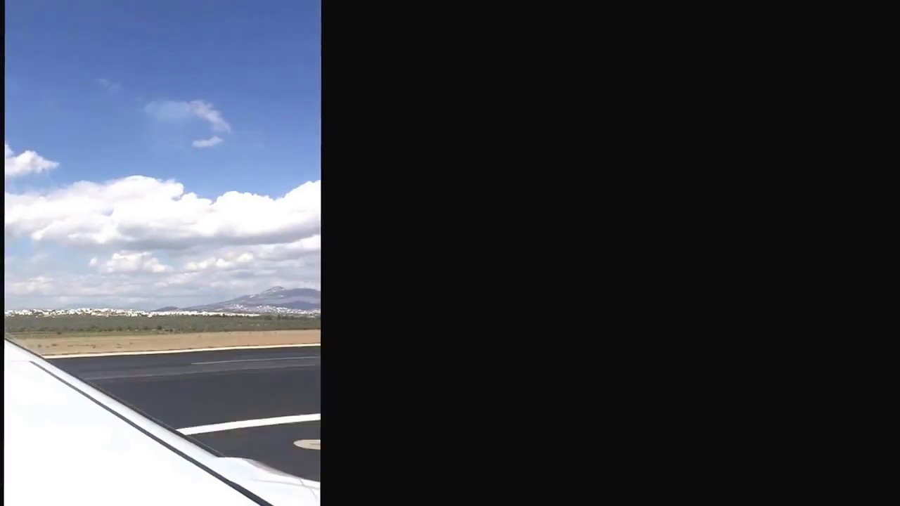 Timelapse Aeroflot A320 landing in Greece Athens Airport