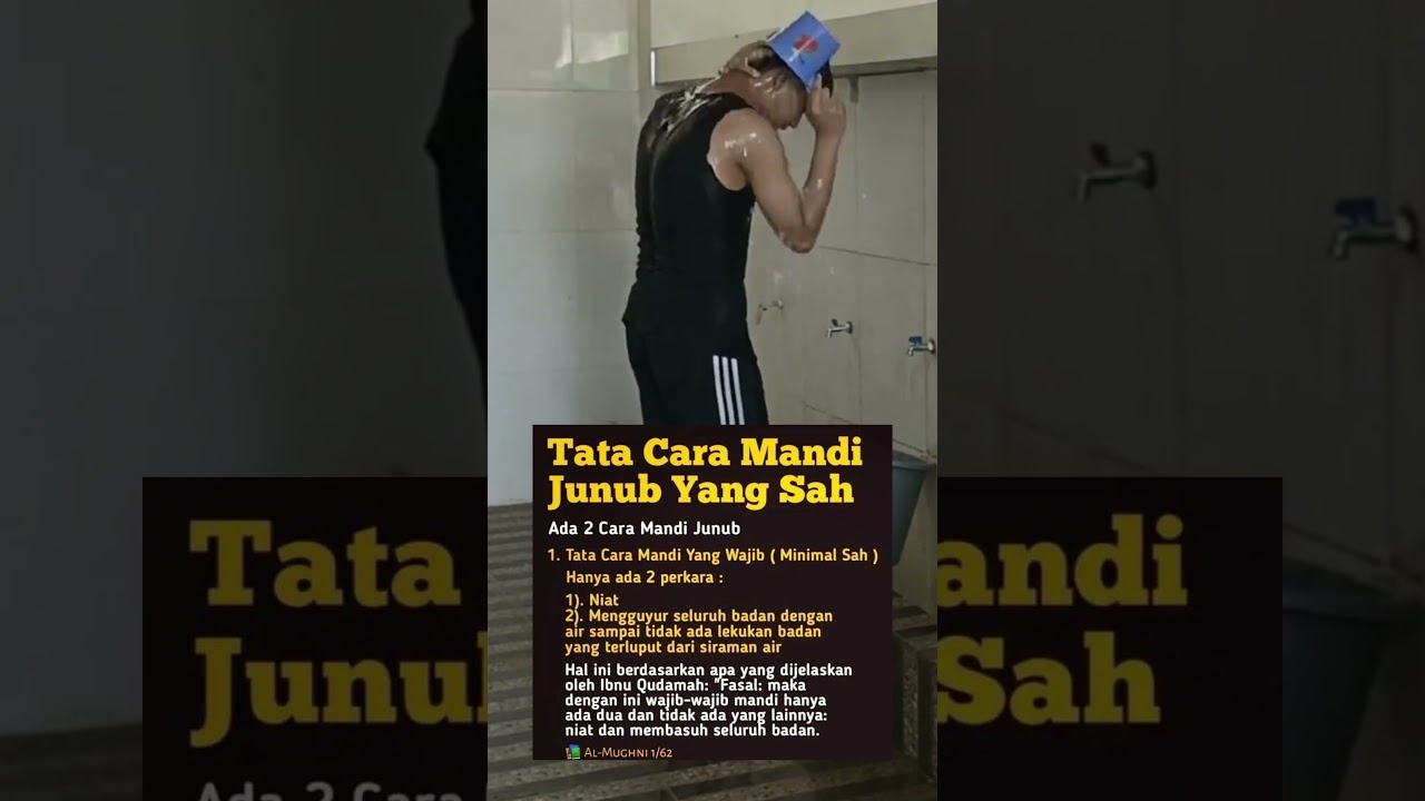 Tata Cara Mandi Junub Yang Sah #quotesislami
