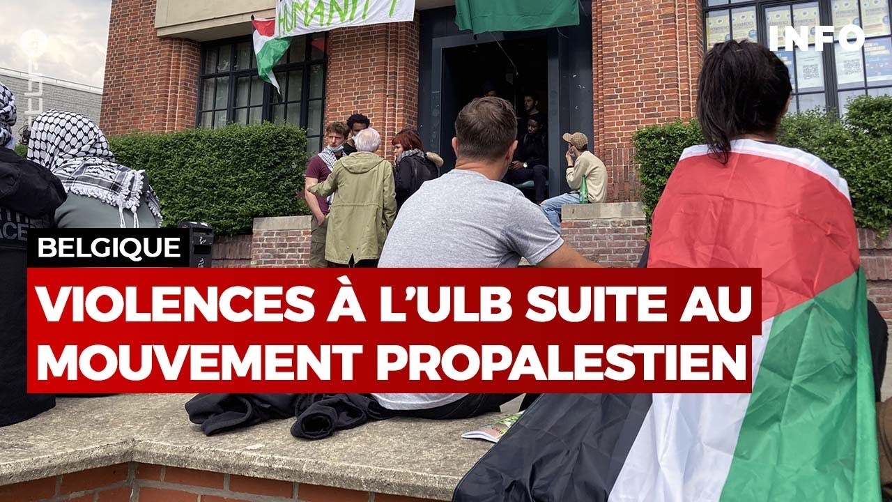 Violences à l'ULB suite au mouvement propalestinien - RTBF Info